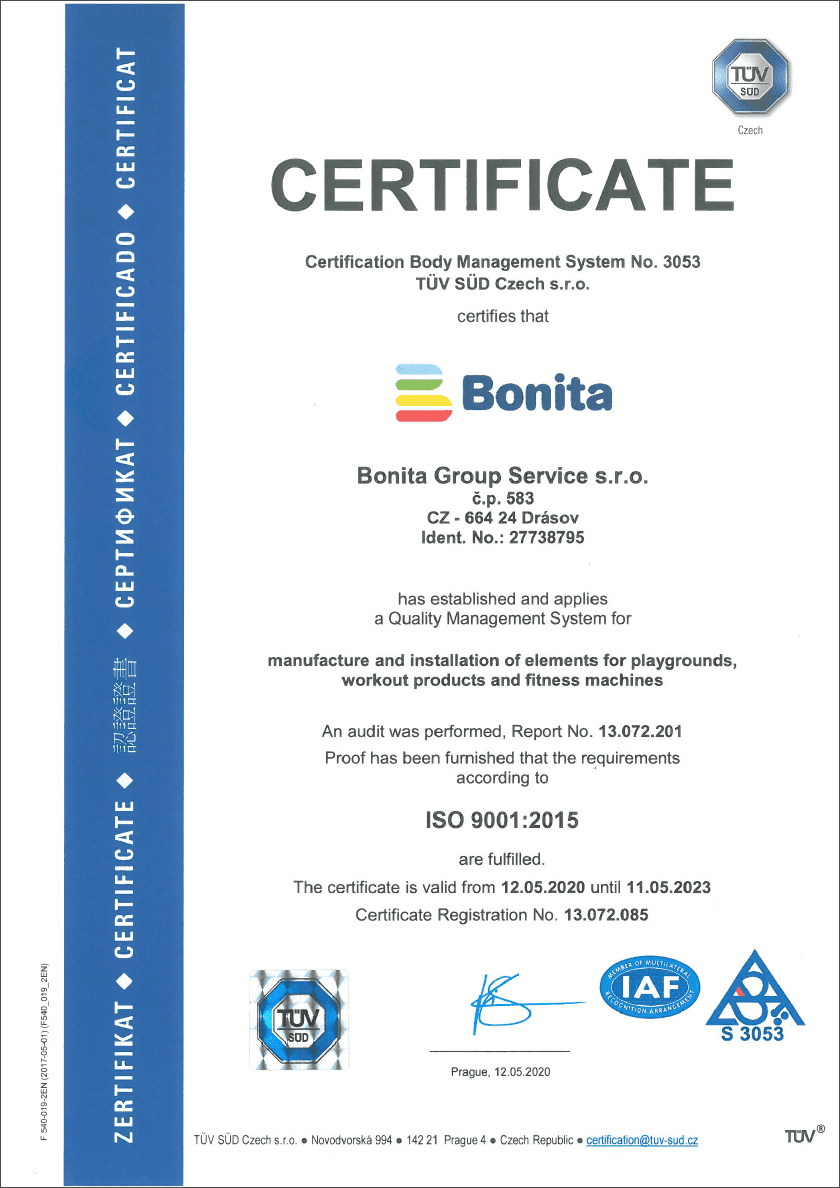 certifikát ISO