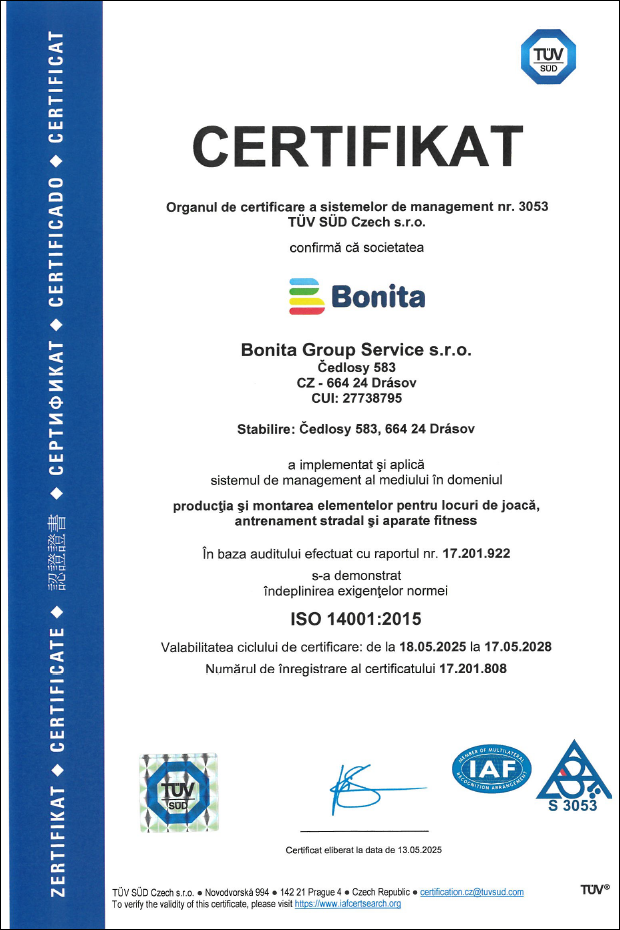 certifikát ISO