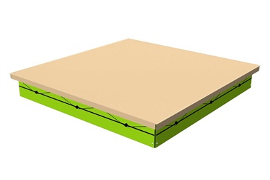 Prelată pentru acoperirea gropii cu nisip