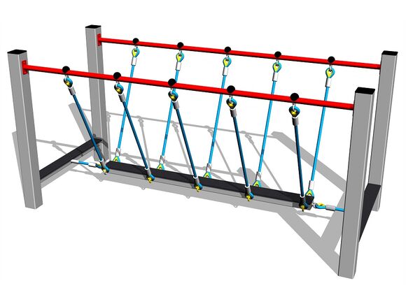 Pod de frânghie - argintiul (înălțime de cădere 1 m)