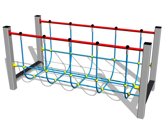 Pod de frânghie - argintiul (înălțime de cădere 1 m)