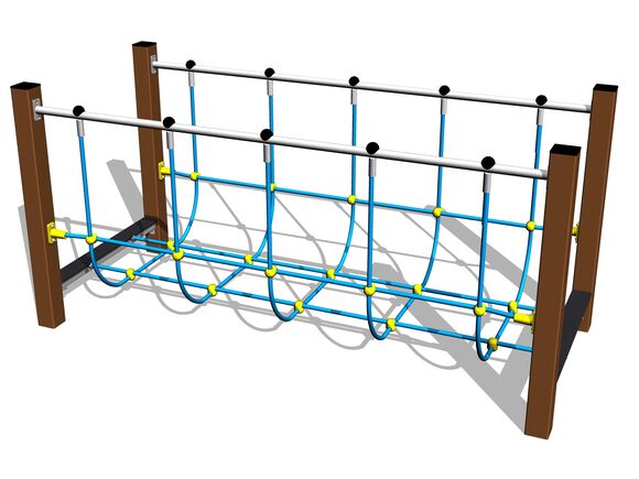 Pod de frânghie - maro (înălțime de cădere 1 m)