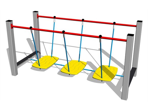 Pod de frânghie - argintiu (înălțime de cădere 1 m)