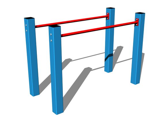 Bare paralele BR101KB - albastru (înălțime de cădere 1 m)