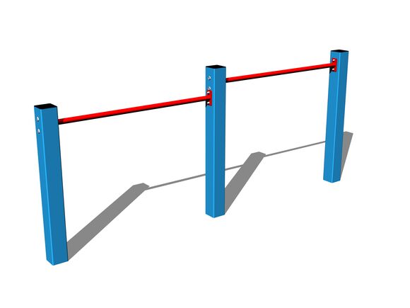 Stand de fitness dublu HR201KB - albastru (înălțime de cădere 1 m)