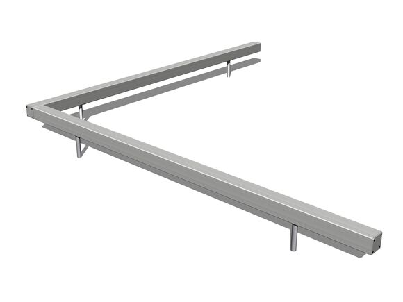 Bârnă dublă pentru echilibru KL201K - metal (înălțime de cădere 1 m)