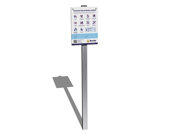 Panou de informare cu reguli de utilizare IT100K