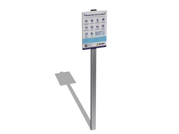 Panou de informare cu reguli de utilizare pentru locul de joacă pentru câini IT105K