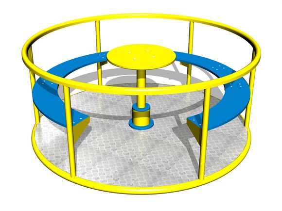 Carusel cu scaune KON0002KY (medie 1,45 m) - galben