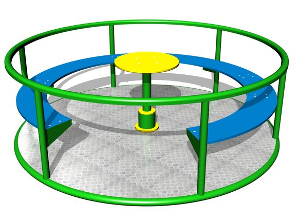 Carusel cu scaune KON0003KG (medie 1,65 m) - verde