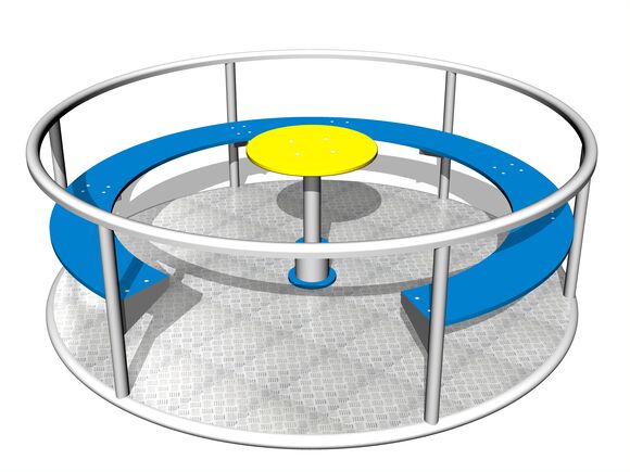 Carusel cu scaune KON0003KS (medie 1,65 m) - argintiu