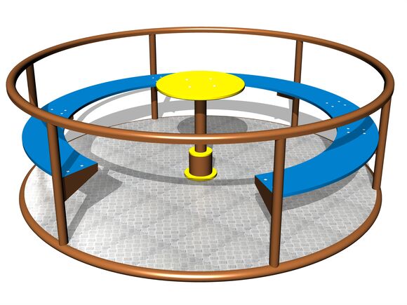 Carusel cu scaune KON0004KW (medie 1,85 m) - maro