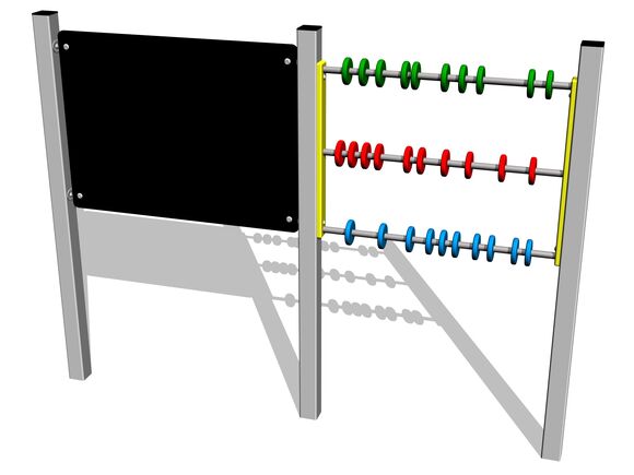 Tablă pentru desenat cu abac KTP6201KS - argintiu