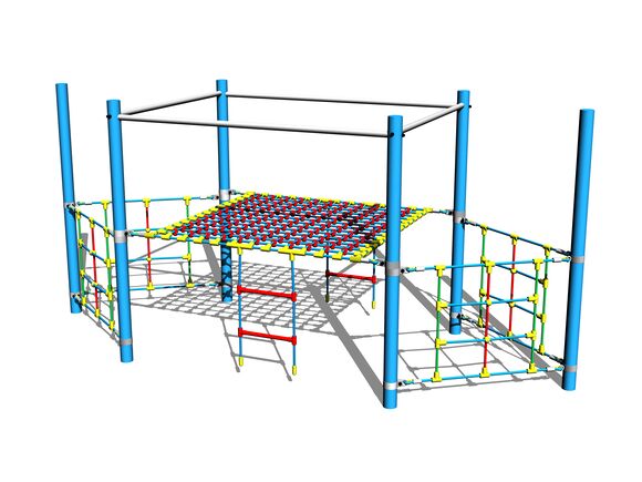 Navă din corzi LP150KB - albastru (înălțime de cădere 1 m)
