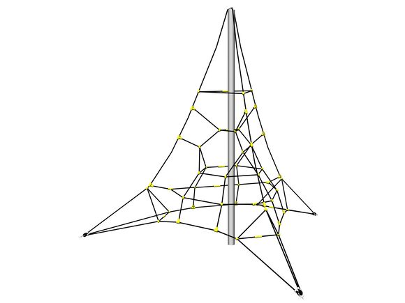 Piramidă de cățărare PY3400K (înălțime de cădere 1 m, cu 3 dispozitive de pretensionare)
