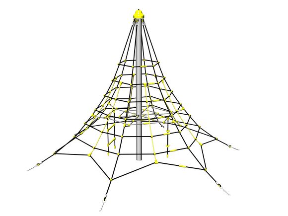 Piramidă de cățărare PY631K (înălțime de cădere 1 m, cu 6 dispozitive de pretensionare)