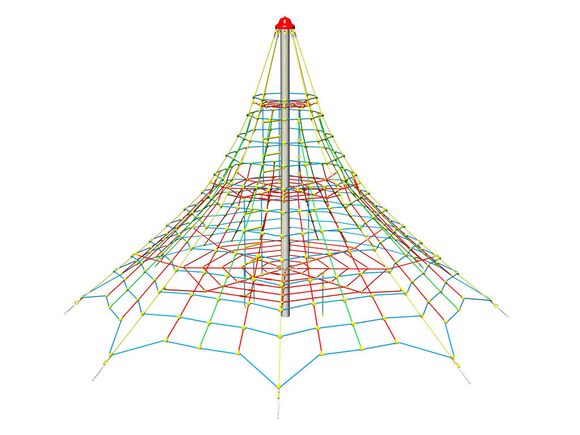 Piramidă de cățărare PY855K (înălțime de cădere 1 m, cu 8 dispozitive de pretensionare)