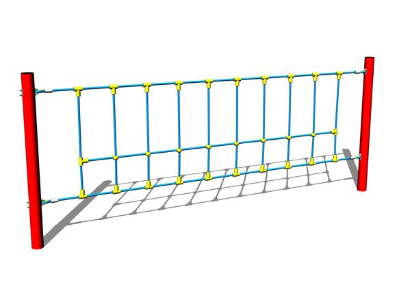 Plasă cu frânghii LP010KR - roșu