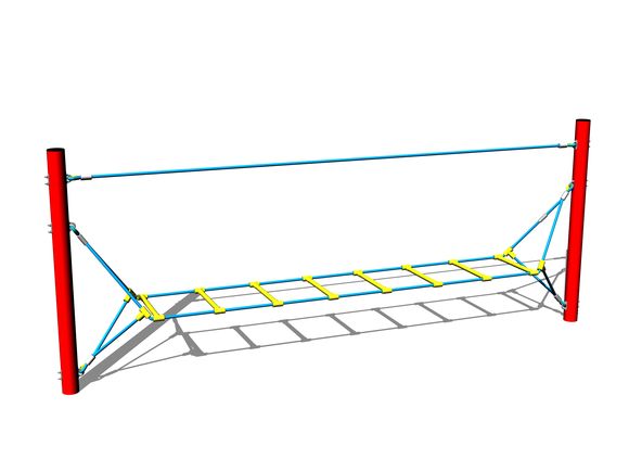 Scară cu frânghii LP030KR - roșu