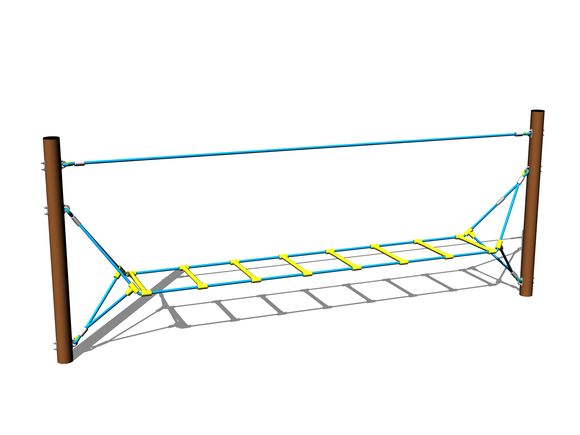 Scară cu frânghii LP030KW - maro