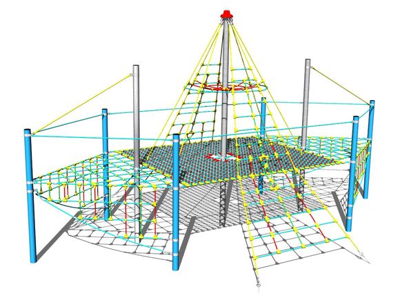 Navă din corzi LP160KB - albastru