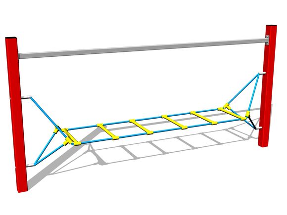 Urma maimuței Scară din corzi - roșu