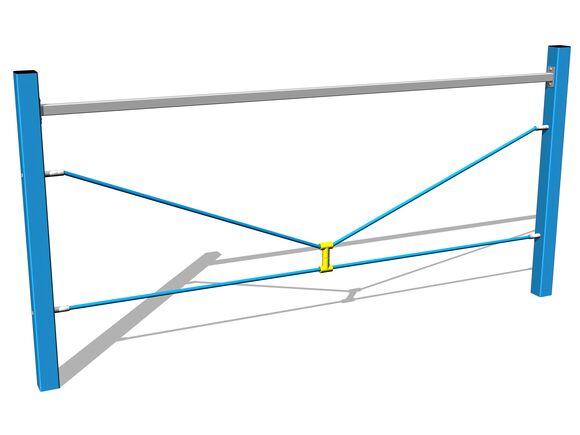 Urma maimuței Corzi în V - albastru