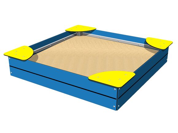 Cutie de nisip cu scaune 1,5x1,5 m PIP1515BY