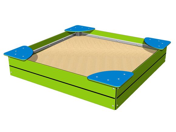 Cutie de nisip cu scaune 1,5x1,5 m PIP1515LB