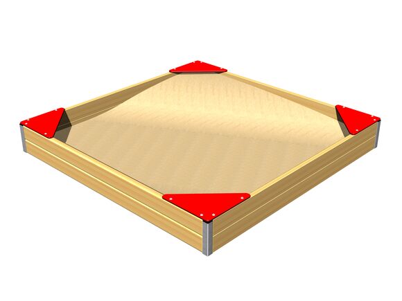 Scaune pentru groapă cu nisip cu patru laturi SP001DR - roșu
