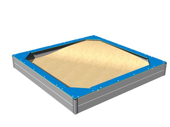 Scaune pe marginea gropii cu nisip 2x2 m SP220KB - albastru