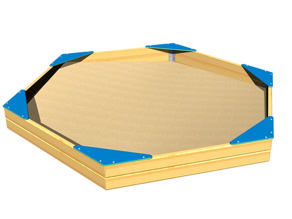 Scaune pentru groapă cu nisip hexagonală SP002DB - albastru