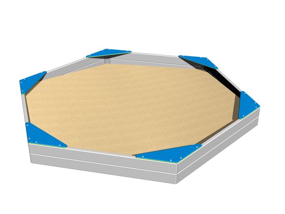 Scaune pentru groapă cu nisip hexagonală SP002KB - albastru