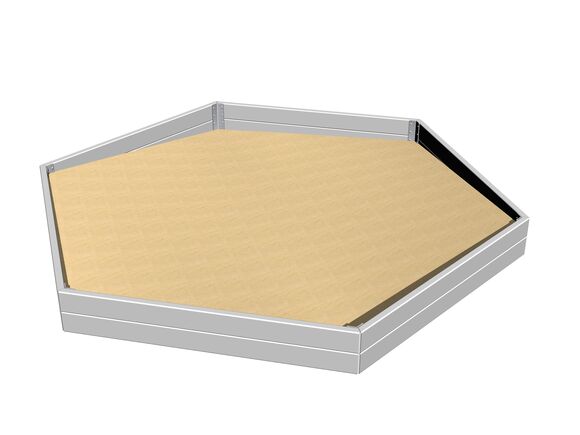 Groapă cu nisip hexagonală PI600K - metal