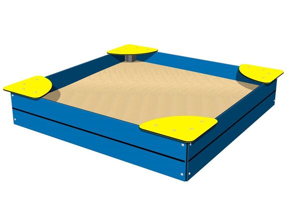 Cutie de nisip cu scaune 1,5x1,5 m PIH1515BY