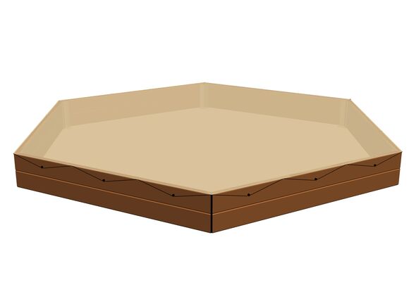 Prelată pentru acoperirea gropii cu nisip hexagonale PZ602