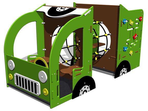 Șenile cu tub de frânghie - Mașină Jeep PP103K - integral metalic