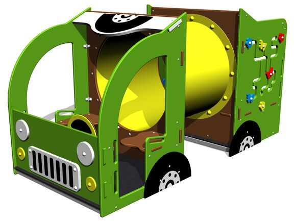 Șenile cu tub de târâre - Mașină Jeep PP113K - integral metalic