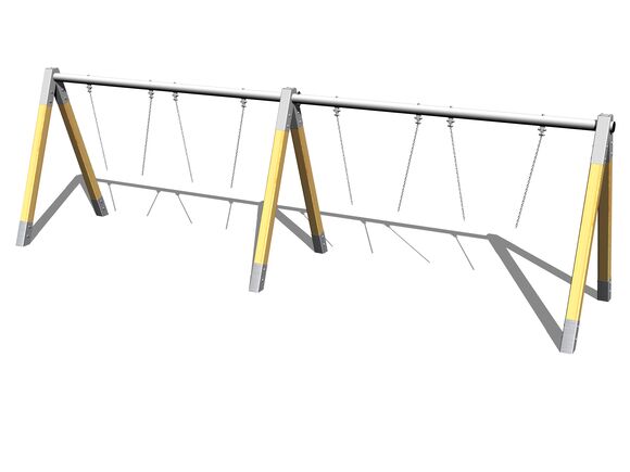 Leagăn cu lanț cu patru locuri RH410D (înălțime de cădere 1 m)