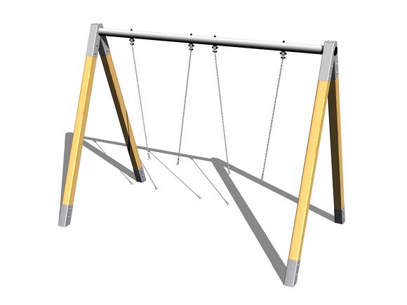 Leagăn cu lanț cu două locuri RH210D (înălțime de cădere 1,5 m)