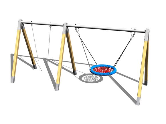 Leagăn cu lanț cu două locuri RH220D (înălțime de cădere 1,5 m)