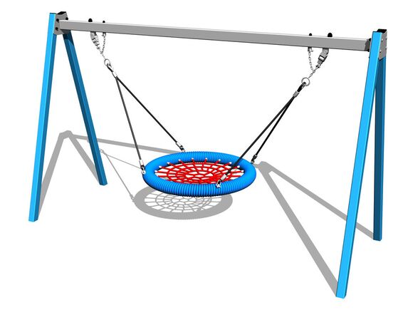 Leagăn cu lanţ tip Scoică RH6170KB - albastru (înălțime de cădere 1 m)