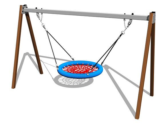 Leagăn cu lanţ tip Scoică RH6170KW - barna (înălțime de cădere 1 m)