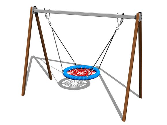 Leagăn cu lanţ tip Scoică RH6170KW - maro (înălțime de cădere 1,5 m)