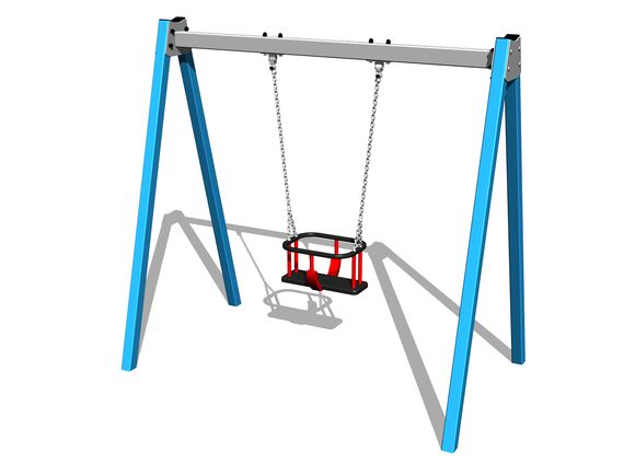 Leagăn cu lanț RH6112KB - albastru (înălțime liberă 1,0 m)