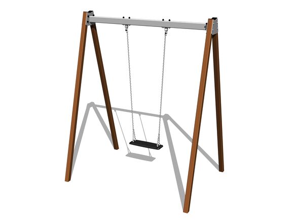 Leagăn cu lanț RH6111KW - maro (înălțime liberă 1,5 m)