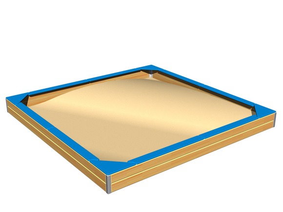 Scaune pe marginea gropii cu nisip 3x3 m SP330DB - albastru