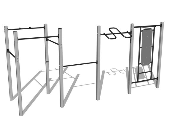 Set de antrenament stradal WS8012SD - argintiu
