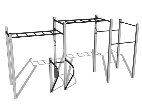 Set de antrenament stradal WS8015SD - argintiu