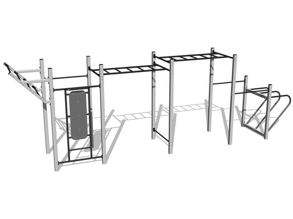 Set de antrenament stradal WS8025SD - argintiu